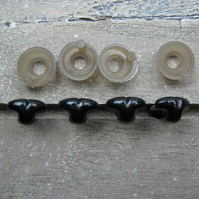 Veiligheidsneusjes zwart 4pcs