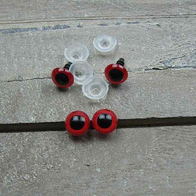 Veiligheidsoogjes 10mm rood