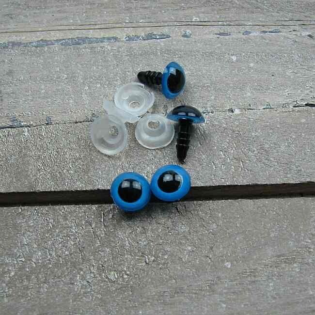 Veiligheidsoogjes 10mm blauw