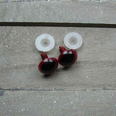 Veiligheidsoogjes 16mm rood