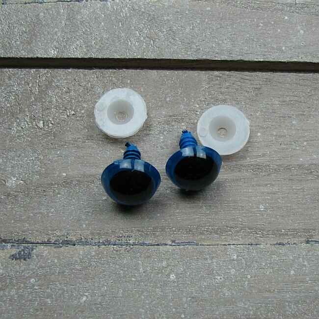 Veiligheidsoogjes 16mm blauw