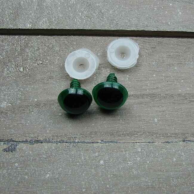 Veiligheidsoogjes 16mm groen