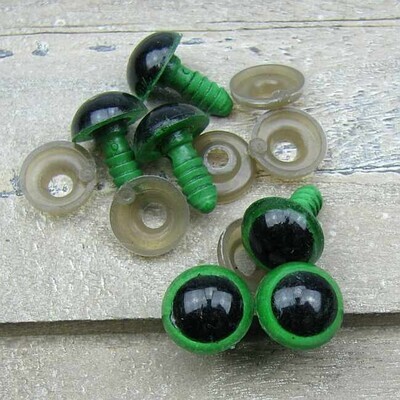 Veiligheidsoogjes 12mm groen