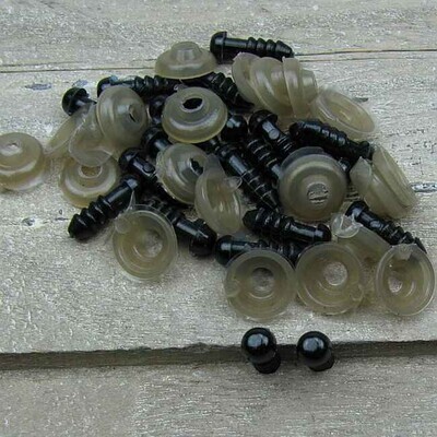 Veiligheidsoogjes 4 mm zwart