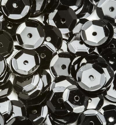 Sequins regular black 12 gramm
