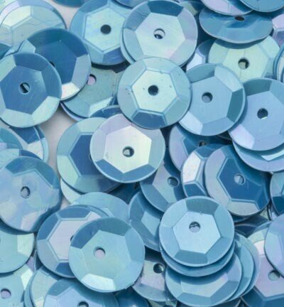 Sequins AB color baby blue 10 gramm