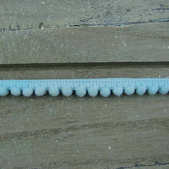 Pom Pom lint blauw 1M