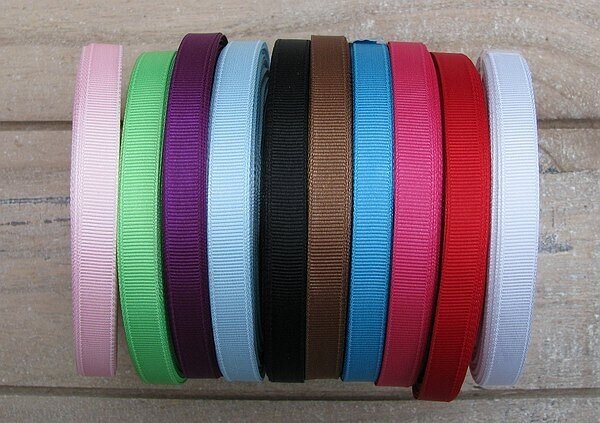 Lintjes set 10 kleuren 20 meter per rol