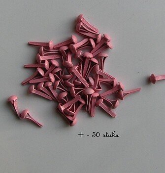 3 mm brads baby roze