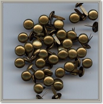 10 mm brads 25x brons