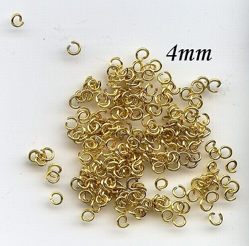 Jump ring 4mm 10 gr gold