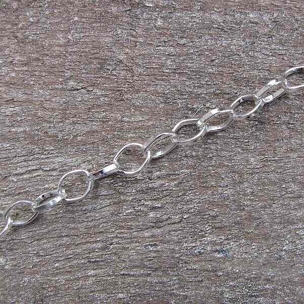 Ketting 1 meter zilver