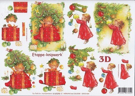 3d feuille Noël