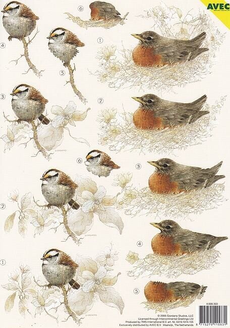 Knipvel dieren vogels