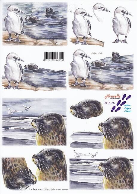 3d feuille animaux