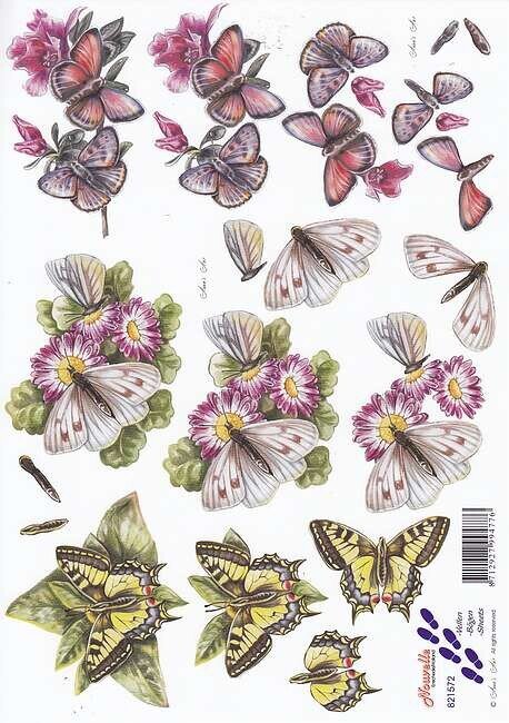 3d feuille animaux
