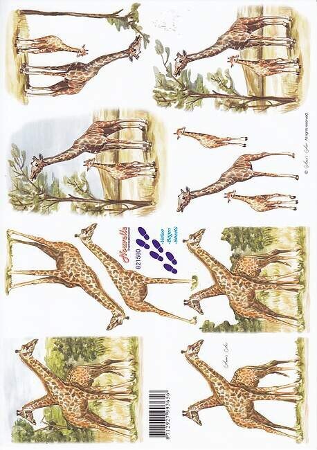 Knipvel giraffen