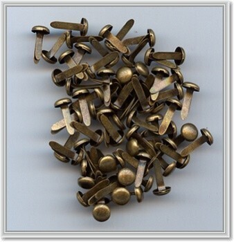8 mm brads 04 25x brons