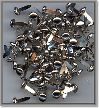 8 mm brads 03 25x zilver