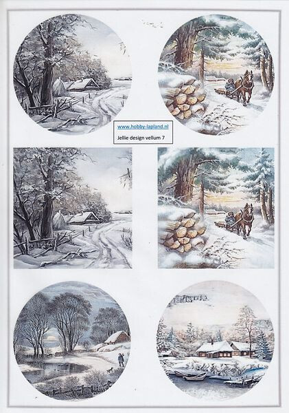 Vellum Jellie design winterlandschap