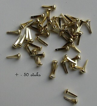 3 mm brads  Goud
