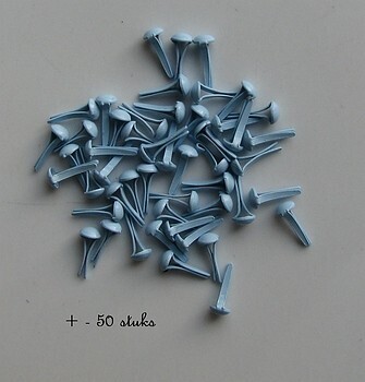 3 mm brads  baby blue