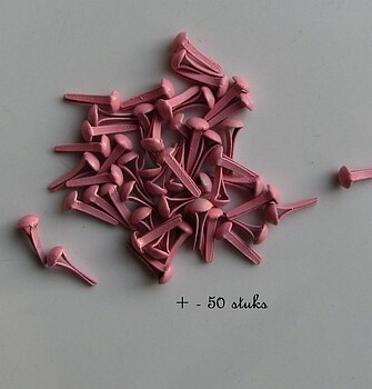3 mm brads  baby roze