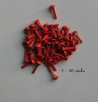3 mm brads  red orange
