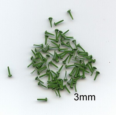 3 mm brads green