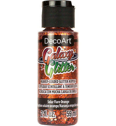 Galaxy glitter Solar Flare Orange