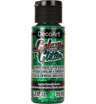 Galaxy glitter Aurora Borealis Green
