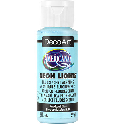 Americana Neon lights knockout blue