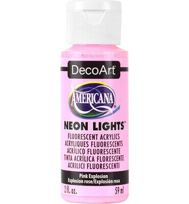 Americana Neon lights pink explosion