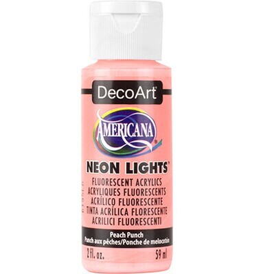 Americana Neon lights peach punch