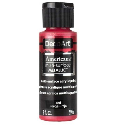 Americana Multi surface Metallic Red