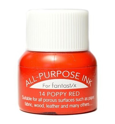 All purpose ink Poppy red