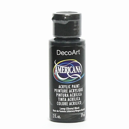 Americana  Lamp (ebony) Black