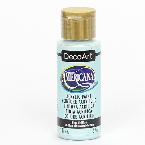 Americana  Blue chiffon decoart