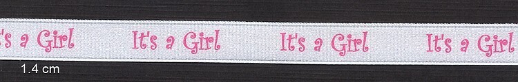 Print Ribbons 014 1M it's a girl
