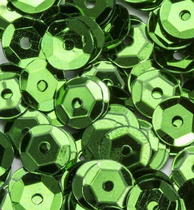 Sequins regular green 12 gramm