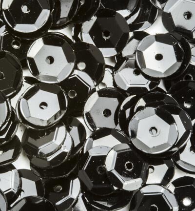 Sequins regular black 12 gramm