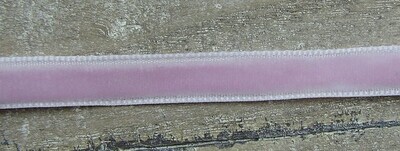 Velours ribbon roze 1 meter