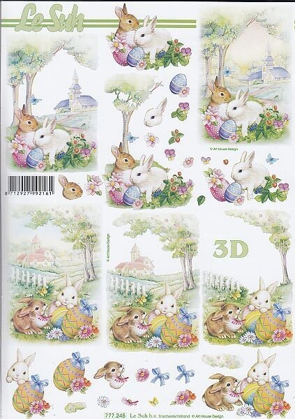 3d sheet easter