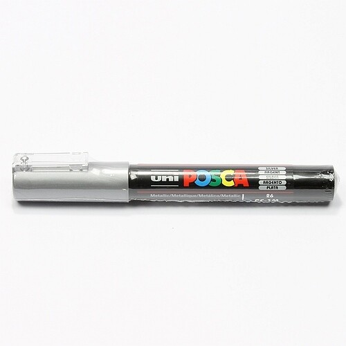 Posca acrylmarker 1M silver