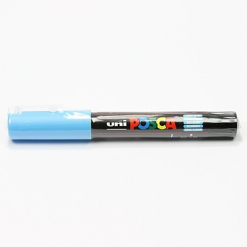 Posca acrylmarker 1M light blue