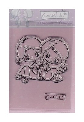 Clear stamp girl friends