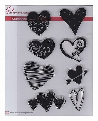 Clear stamp heart