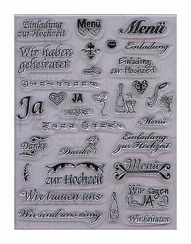 Clear stamp  mariage