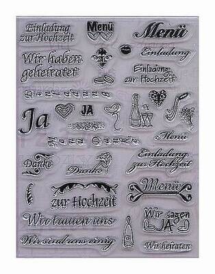Clear stamp mariage