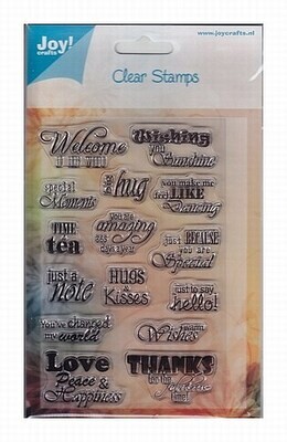 Clearstamp english text